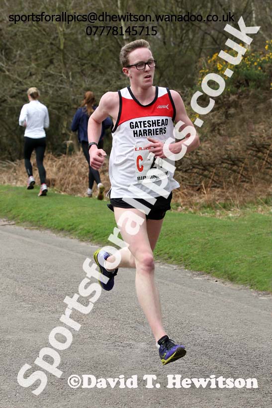 Dan Johnson (Gateshead) 3rd leg of the National 12 Stage Relay, National 12 and 6 Stage Relays, Sutton Park, Birmingham. Photo: David T. Hewitson/Sports for All Pics